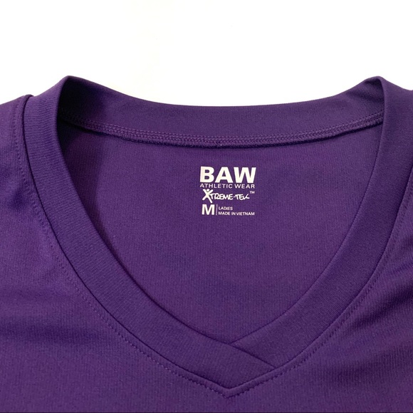BAW Athletic Wear SS V Neck Tee “Runner Girl” - Picture 3 of 5